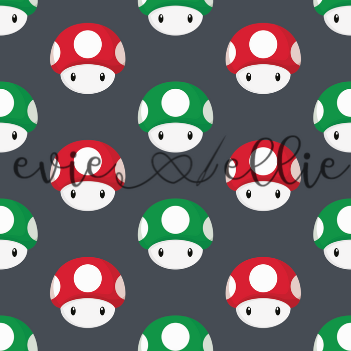 Super Plumber Bros Mushrooms- Multiple Colors