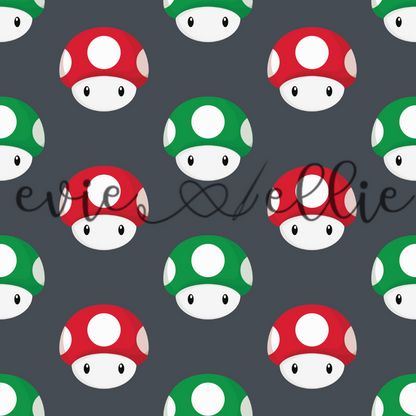 Super Plumber Bros Mushrooms- Multiple Colors