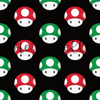Super Plumber Bros Mushrooms- Multiple Colors