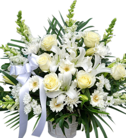 Sympathy Flowers Basket #3 - Vietnamese Flowers