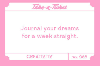 Take-a-Ticket: Creativity