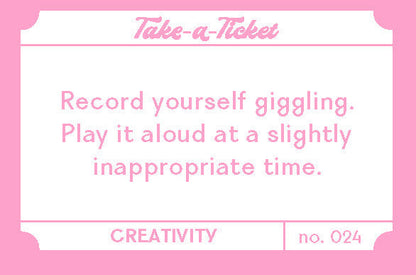 Take-a-Ticket: Creativity
