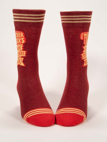 Teacher Socks Cause Teachers Rock Crew Socks