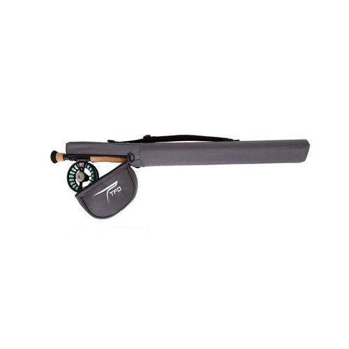 TFO Double Rod/Reel Carrier 9' 4Pc by Temple Fork Outfitters for secure, padded fly rod and reel storage at Freestone Fly Shop