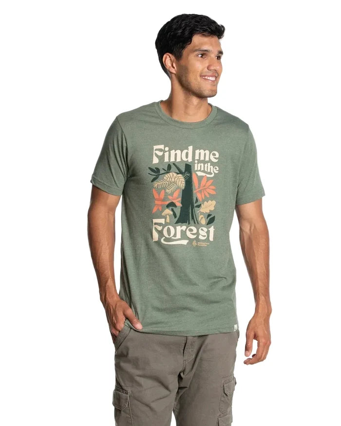 The Landmark Project Find Me in the Forest Short Sleeve Tee - Conifer