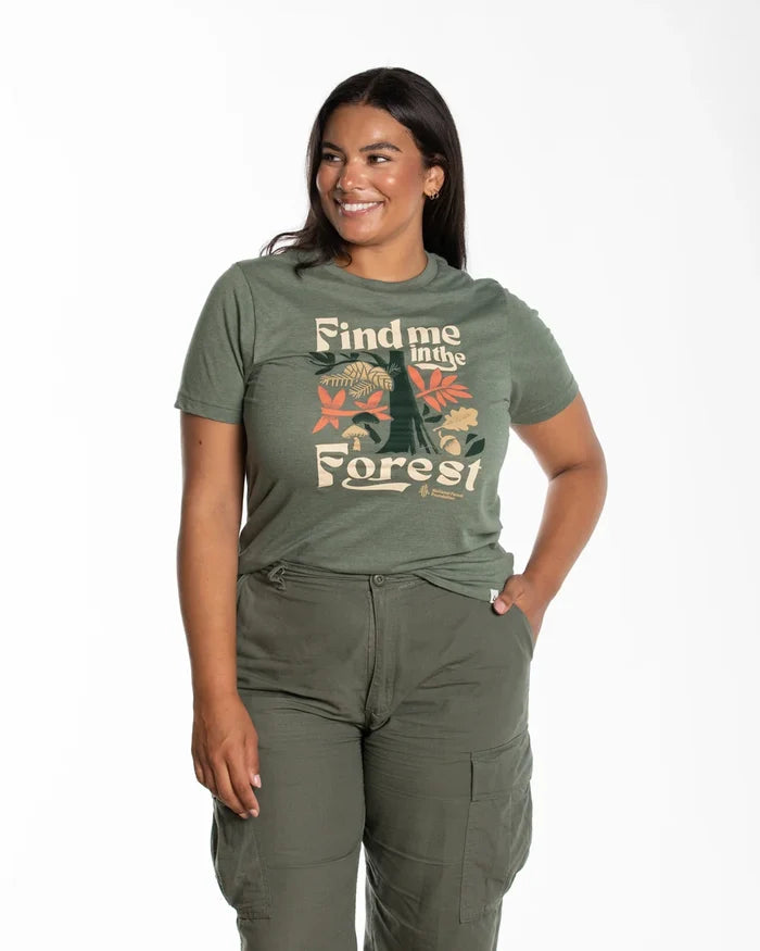 The Landmark Project Find Me in the Forest Short Sleeve Tee - Conifer