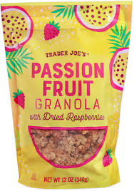 TRADER JOES PASSION FRUIT GRANOLA 12 OZ #ROCK VALUE-ORDER BY TUESDAY EVENING OCT 27 ARRIVING NOV 04   FOR DELIVERY#