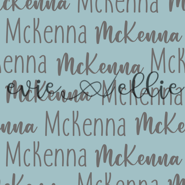 Two Fonts Name-- Boho Colors