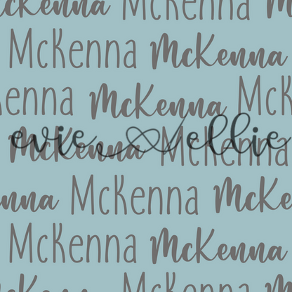 Two Fonts Name-- Boho Colors