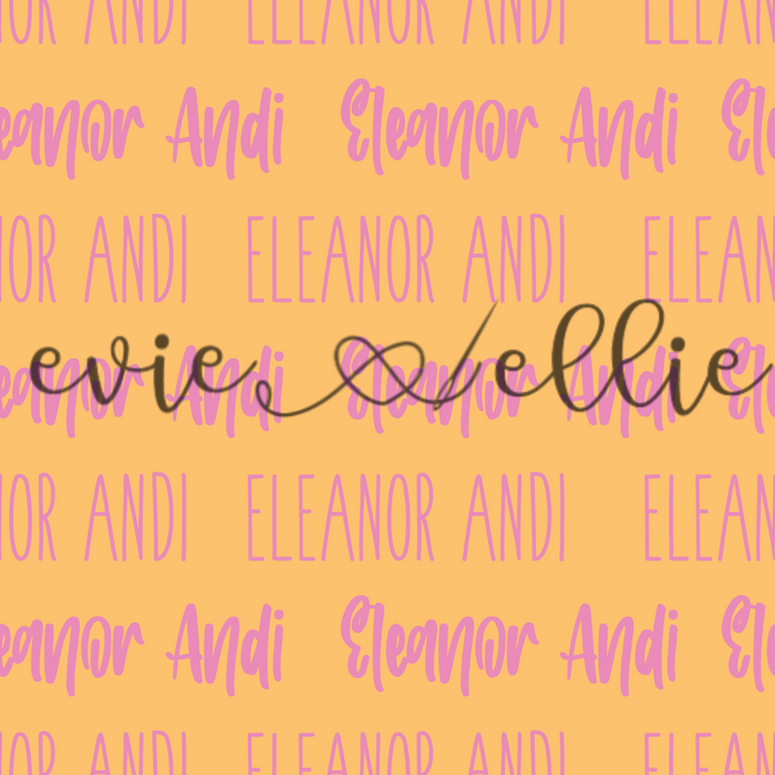 Two Fonts Name-- Spring Colors