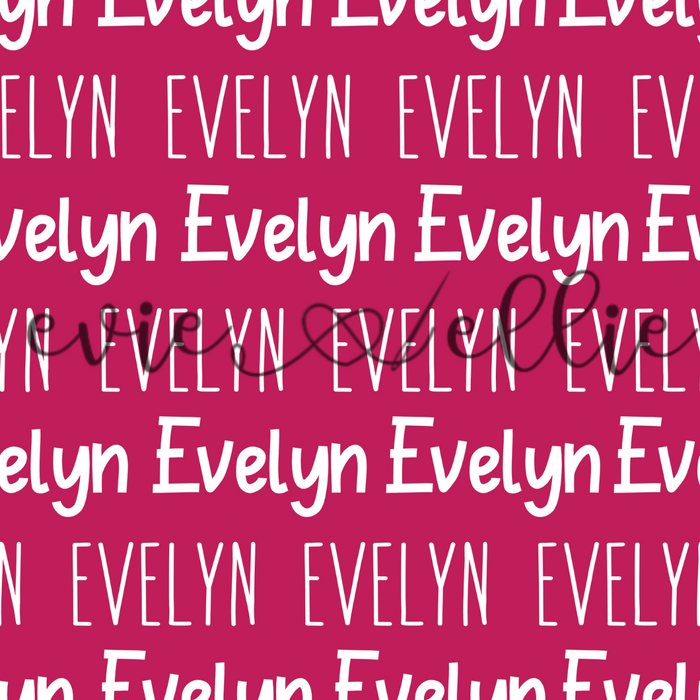 Two Fonts Name-- Summer Colors