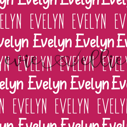 Two Fonts Name-- Summer Colors