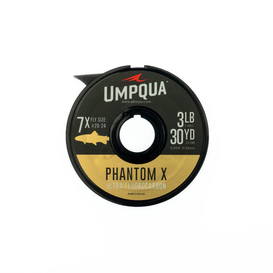 Umpqua Phantom X Fluorocarbon Tippet - 30Yds by Umpqua Feather Merchants, strong and invisible fly fishing tippet at Freestone Fly Shop
