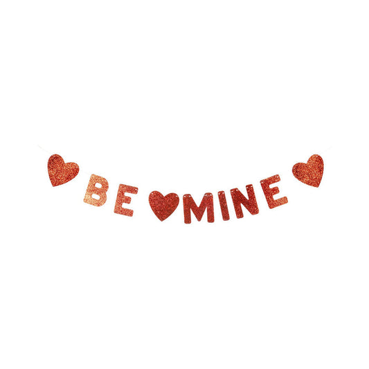 VAL1202 - Be Mine Glitter Banner