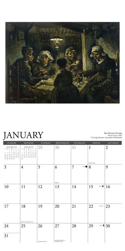 Van Gogh 2027 12" x 12" Wall Calendar