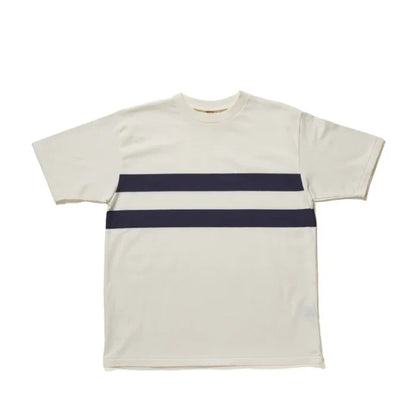 Warehouse & Co. 4112 Panel Border T (B) - Off/Bordeaux