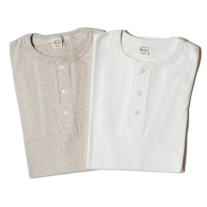 Warehouse Lot 4601 Henley Neck T - Oatmeal