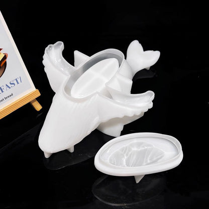 Whale Mountain Range Organizer Resin Mold