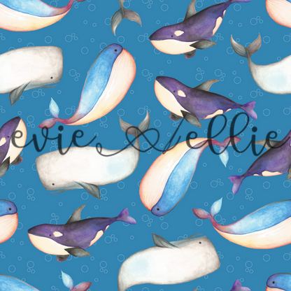Whales - Multiple Colors
