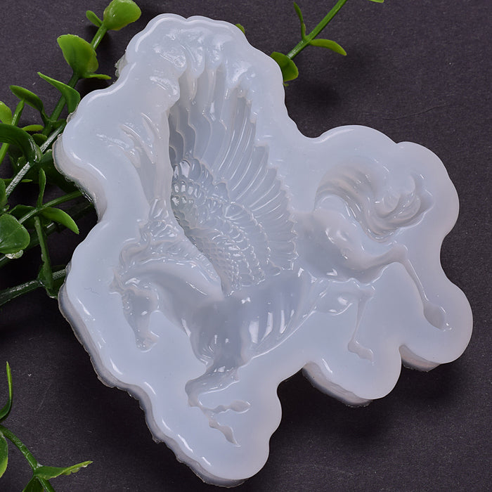 Winged Flying Horse Resin Mold Ornament