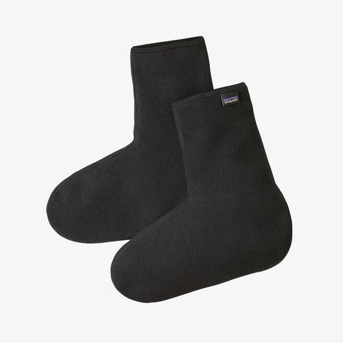 Patagonia Winter Weight Fleece Oversocks in black designed for cold weather fishing apparel at Freestone Fly Shop