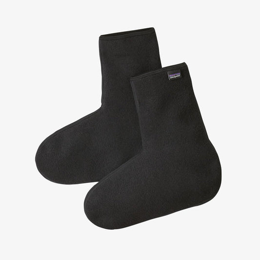 Patagonia Winter Weight Fleece Oversocks in black designed for cold weather fishing apparel at Freestone Fly Shop